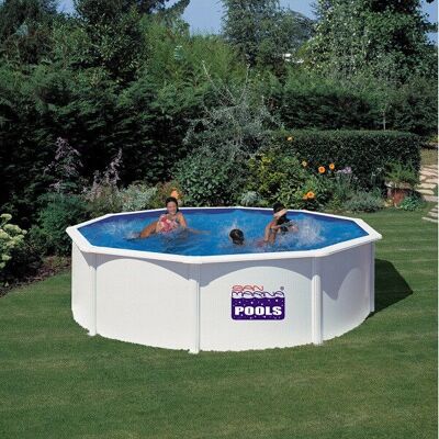 Piscina de acero Fidji - Ø 3,00 x H 1,20 m - Piscina Piscina de acero Fidji - Ø 3,00 x H 1,20 m - Piscina