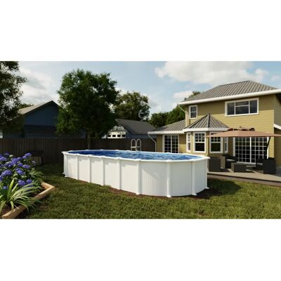 Piscina ovalada Gré Haiti 915x470x132cm Blanca - Piscina Piscina ovalada Gré Haiti 915x470x132cm Blanca - Piscina
