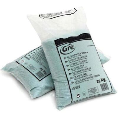 GRE VF025 Médium filtrant en verre pour piscine - 25kg Capacité élevée - Publicité GRE VF025 Médium filtrant en verre pour piscine - 25kg Capacité élevée - Publicité