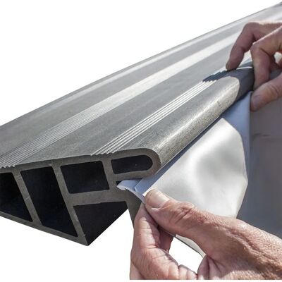 GRE Gray Pool Liner - Oval Composite - 804x386 cm GRE Gray Pool Liner - Oval Composite - 804x386 cm
