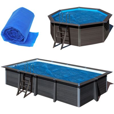 GRE Couverture de piscine - 753 x 333 cm - Bleu - Couverture d'été - Publicité GRE Couverture de piscine - 753 x 333 cm - Bleu - Couverture d'été - Publicité