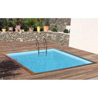 Piscine en bois carrée Sunbay Carra 3,05x3,05x1,19m avec contrôle intelligent - Publicité Piscine en bois carrée Sunbay Carra 3,05x3,05x1,19m avec contrôle intelligent - Publicité