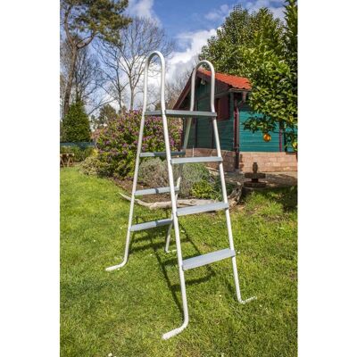 GRE ET1213 Pool Ladder - Galvanized Steel, 3 Steps, Grey GRE ET1213 Pool Ladder - Galvanized Steel, 3 Steps, Grey