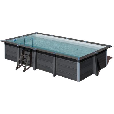 Piscina rectangular de composite GRE 4.66 x 3.26 x 1.24 m Piscina rectangular de composite GRE 4.66 x 3.26 x 1.24 m