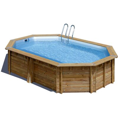 Piscina in Legno Ovale GRE Sunbay Canelle - 535x335x117 cm - Piscina Piscina in Legno Ovale GRE Sunbay Canelle - 535x335x117 cm - Piscina