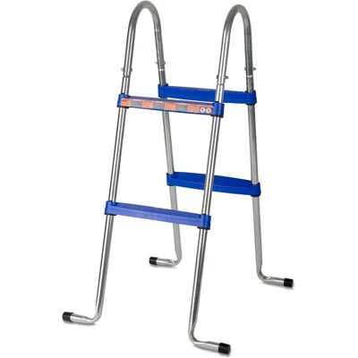 GRE Pool Ladder - Galvanized Steel, Blue, 98cm, 2x2 Steps GRE Pool Ladder - Galvanized Steel, Blue, 98cm, 2x2 Steps