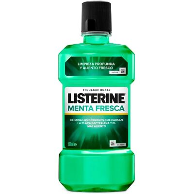 Listerine Fresh Mint Mouthwash - 500ml - Fights plaque & bacteria Listerine Fresh Mint Mouthwash - 500ml - Fights plaque & bacteria