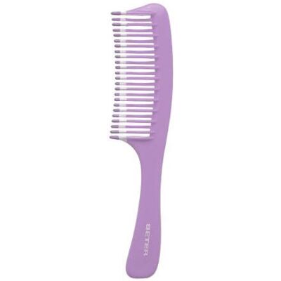 Beter Lilac Hairbrush/Comb - Wide-Toothed Hair Comb for All Hair Types Beter Lilac Hairbrush/Comb - Wide-Toothed Hair Comb for All Hair Types