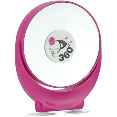 Espelho de Maquilhagem Rosa 10x Beter - Espelho de maquilhagem Espelho de Maquilhagem Rosa 10x Beter - Espelho de maquilhagem