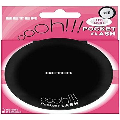 Espelho Pocket Flash Beter Ohh! com Luz & 10x Ampliação - Espelho Espelho Pocket Flash Beter Ohh! com Luz & 10x Ampliação - Espelho
