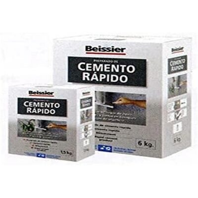 Beissier Schnellzement - 6 kg - Hohe Widerstandskraft & Härte - Zement Beissier Schnellzement - 6 kg - Hohe Widerstandskraft & Härte - Zement