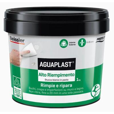 Aguaplast Enduit Fibre 1kg - Stucco - Publicité Aguaplast Enduit Fibre 1kg - Stucco - Publicité