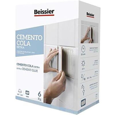 Beissier Grauer Flexibler Fliesenkleber - 6 Kg Beissier Grauer Flexibler Fliesenkleber - 6 Kg