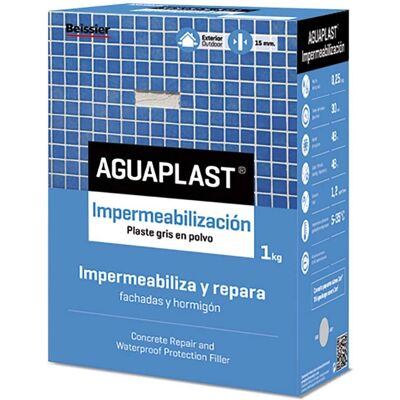 Aguaplast Grauer Pulver-Spachtel - Poolabdichtung 1kg Aguaplast Grauer Pulver-Spachtel - Poolabdichtung 1kg