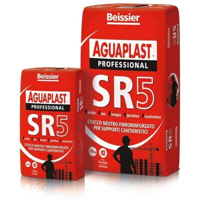 Aguaplast SR5 Stucco in polvere - Finitura ruvida - 6kg Aguaplast SR5 Stucco in polvere - Finitura ruvida - 6kg