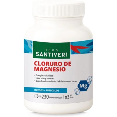 Santiveri Magnesium Chloride 230 Tablets - Supplement for Nervous System Santiveri Magnesium Chloride 230 Tablets - Supplement for Nervous System