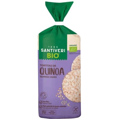 Tortitas de arroz integral con quinoa de Santiveri - Sin gluten, vegano, ligero Tortitas de arroz integral con quinoa de Santiveri - Sin gluten, vegano, ligero