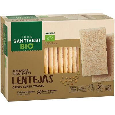 Santiveri Tostadas Crujientes de Lentejas - Snack Crujiente Santiveri Tostadas Crujientes de Lentejas - Snack Crujiente