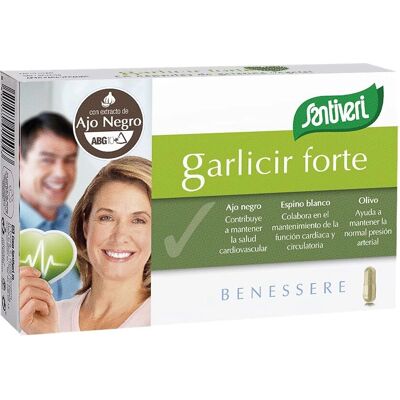 Santiveri Garlicir Forte - Schwarzer Knoblauch, Olive & Weißdorn - Nahrungsergänzung Santiveri Garlicir Forte - Schwarzer Knoblauch, Olive & Weißdorn - Nahrungsergänzung