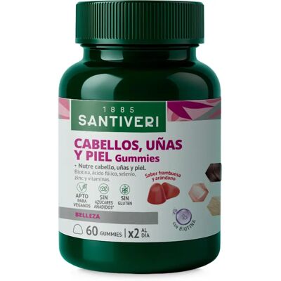 Santiveri Haar-, Nagel- und Hautgummis - 60 Gummibärchen Santiveri Haar-, Nagel- und Hautgummis - 60 Gummibärchen