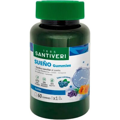 Gomas Sonho Santiveri - Apoio ao sono Vegano 60 pcs Gomas Sonho Santiveri - Apoio ao sono Vegano 60 pcs