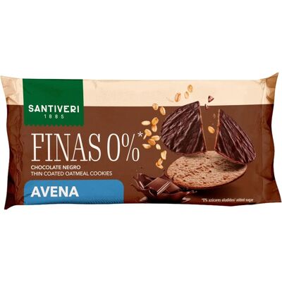 Galletas de avena bañadas en chocolate oscuro - Santiveri Galletas de avena bañadas en chocolate oscuro - Santiveri