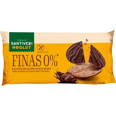 Santiveri Modelo Galletas finas sin gluten con chocolate oscuro Santiveri Modelo Galletas finas sin gluten con chocolate oscuro