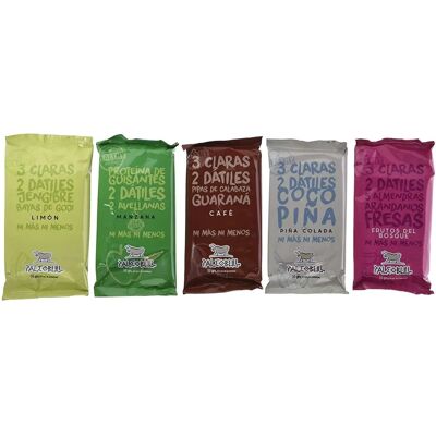 Paleobull Sabores Naturales Barras Energéticas - 15 Barras de 55g Paleobull Sabores Naturales Barras Energéticas - 15 Barras de 55g