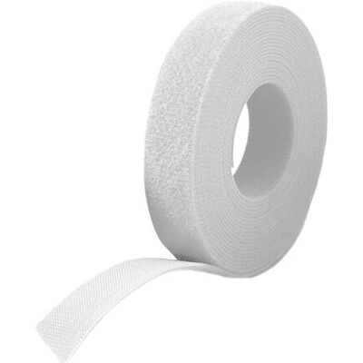 Brida de Velcro - 20mm x 25m - Reutilizable, Ajustable, para cables delicados Brida de Velcro - 20mm x 25m - Reutilizable, Ajustable, para cables delicados