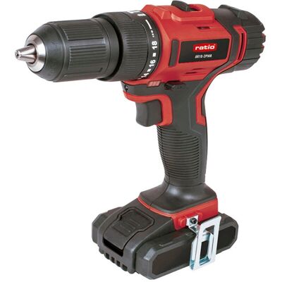 RATIO AR18-2PNM Taladro inalámbrico - 18V, 2 velocidades, 13mm Chuck RATIO AR18-2PNM Taladro inalámbrico - 18V, 2 velocidades, 13mm Chuck