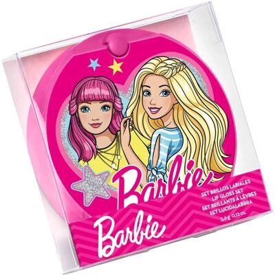 Ensemble Gloss à Lèvres Barbie - Amusement, Miroir, Pinceau - Gloss pour Enfants - Publicité Ensemble Gloss à Lèvres Barbie - Amusement, Miroir, Pinceau - Gloss pour Enfants - Publicité