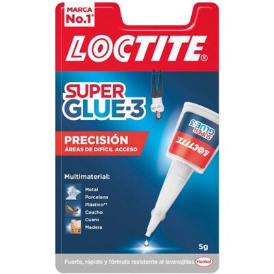 Super Pegamento Loctite Super Glue-3 Precisión - 5g Super Pegamento Loctite Super Glue-3 Precisión - 5g