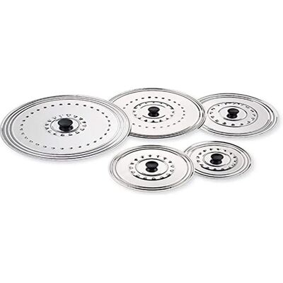 Ilsa Roestvrijstalen Deksel - 22-26cm - Zilver - Voor Pannen & Kookpotten Ilsa Roestvrijstalen Deksel - 22-26cm - Zilver - Voor Pannen & Kookpotten