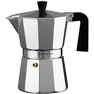 Machine à café expresso en aluminium Ilsa Vitto - Argent Machine à café expresso en aluminium Ilsa Vitto - Argent