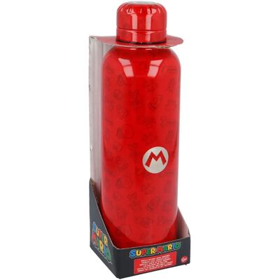Bouteille d'eau en acier inoxydable Super Mario - 515 ml - Rouge Bouteille d'eau en acier inoxydable Super Mario - 515 ml - Rouge