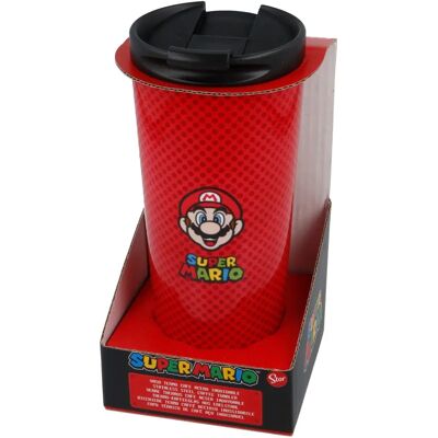 Mug thermo en acier inoxydable Super Mario de Nintendo - 425ml - Bouteille de voyage - Publicité Mug thermo en acier inoxydable Super Mario de Nintendo - 425ml - Bouteille de voyage - Publicité