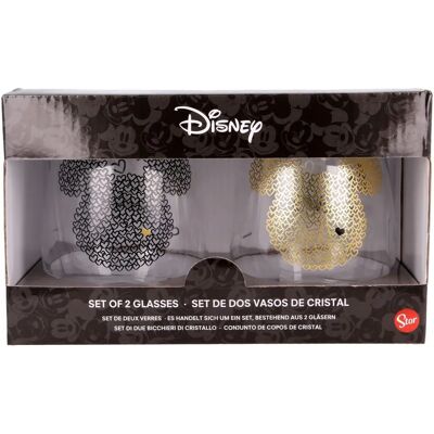 Ensemble de 2 verres en cristal Mickey Mouse Disney - Publicité Ensemble de 2 verres en cristal Mickey Mouse Disney - Publicité