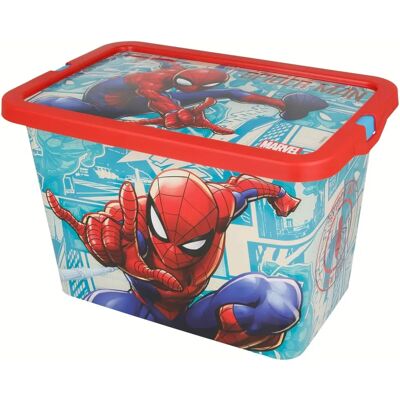Boîte de rangement Spiderman - 7L - Rouge - Publicité Boîte de rangement Spiderman - 7L - Rouge - Publicité
