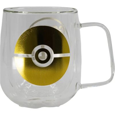 Pokémon - Pokeball - Tasse en verre - 290 ml - Produit officiel - Boîte noire Pokémon - Pokeball - Tasse en verre - 290 ml - Produit officiel - Boîte noire