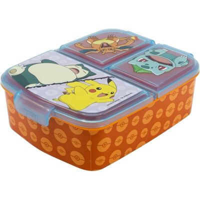 Marque 08020 Sans BPA Pour enfants Boîte à lunch 3 compartiments Marque 08020 Sans BPA Pour enfants Boîte à lunch 3 compartiments