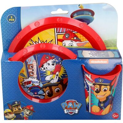 Set de Vaisselle Enfant Pat'Patrouille - Assiette, Bol, Verre - Rouge - Publicité Set de Vaisselle Enfant Pat'Patrouille - Assiette, Bol, Verre - Rouge - Publicité