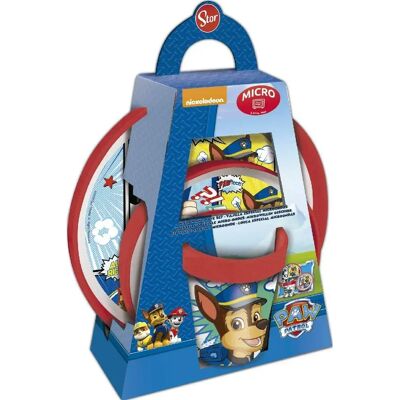 Ensemble de Vaisselle Enfant en Plastique Paw Patrol - Chase, Marshall, Rubbles - Publicité Ensemble de Vaisselle Enfant en Plastique Paw Patrol - Chase, Marshall, Rubbles - Publicité