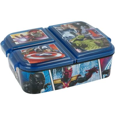 Boîte à Lunch Avengers 3 Compartiments - Contenant pour Enfants - Publicité Boîte à Lunch Avengers 3 Compartiments - Contenant pour Enfants - Publicité