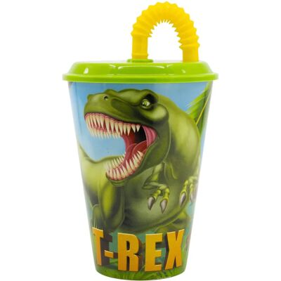 Superman Dinosaur - Gobelet en plastique avec paille Superman Dinosaur - Gobelet en plastique avec paille