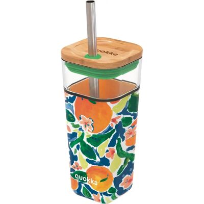 Pricenet Quokka Liquid Cube - Skleněný hrnek - Oranžový - 540 ml - Hrnek Pricenet Quokka Liquid Cube - Skleněný hrnek - Oranžový - 540 ml - Hrnek