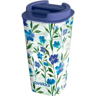 Pricenet Quokka Tasse en Plastique à Double Paroi - 450ml Ditsy Bloom Pricenet Quokka Tasse en Plastique à Double Paroi - 450ml Ditsy Bloom