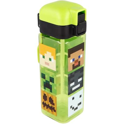 Bouteille d'eau verte anti-fuite Minecraft - 550ml Bouteille d'eau verte anti-fuite Minecraft - 550ml