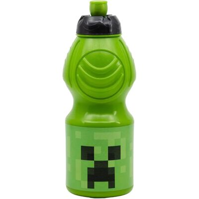 Garrafa de água Creeper do Minecraft - Verde - 400ml - Para crianças e adultos Garrafa de água Creeper do Minecraft - Verde - 400ml - Para crianças e adultos