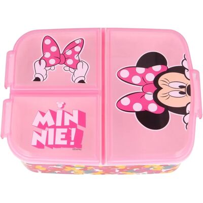 Boîte à Lunch Minnie Mouse Disney - 3 Compartiments, Sans BPA, Enfant Boîte à Lunch Minnie Mouse Disney - 3 Compartiments, Sans BPA, Enfant