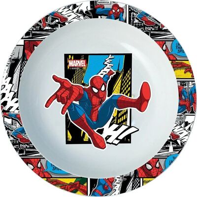 Marvel - Spiderman Plate - Plastique Rigide - Enfants - Plate - Publicité Marvel - Spiderman Plate - Plastique Rigide - Enfants - Plate - Publicité